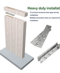 Hidden Door Pivot Hinges With 360 Degree Rotation Heavy Duty Stainless Steel shown for secret door bookcase installation