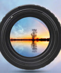 T2 2 Inch Telescope Adapter Ring For Camera Mounting Metal T Adapter with sunset reflection through lens