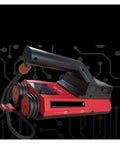 Skip The Headache With This Pro Grade Stud Finder Wall Scanner detecting live pipes and cables with durable red casing and ergonomic handle.