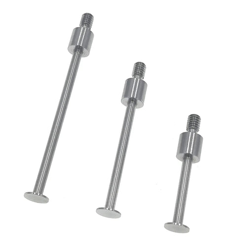 Flat Dial Indicator Contact Points Set With 0.4mm Depth, 5mm Thickness, 4-48 UNF Thread A Set, three metal contact points