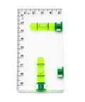 RuiJOTWAT Clear Magnetic Spirit Level Dual Direction Mini Spirit Level Tool For Carpentry Diy Projects on white background.