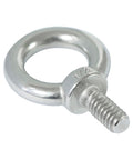 One Quarter Inch UNC Lifting Shoulder Eye Bolts, Marine Grade 316 Stainless Steel With Threaded Nut Fasteners, corrosion-resistant