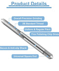 Six Pack Straight Flute Tap Set For 10 32 UNF Right Hand Threads High Speed Steel 6542 HSS Tapping Tools with product details