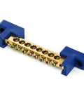 10 Pack Brass Terminal Bus Bar With Eight Position Screw Terminals for Car Boat Marine Electrical Power Distribution Grounding Strip