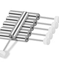 Soft Close Damper For Trash Can Lids, 6 Pack Hydraulic Lid Piston With Quiet Close Buffer, Replacement Lid Hinge, durable nickel-plated iron