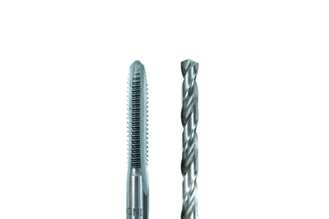 One Quarter By Twenty NC Heavy Duty Pro Grade High Carbon Steel Tap And Drill Set With Precision Cut Threads For Accurate Threading Includes The Correct Drill Bit In One Handy Pack