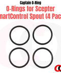 Replacement O Rings For Scepter SmartControl Gas Can Spout 4 Pack Keep Your Gas Can Sealed Tight Leaks Fixed For Gas Diesel Kerosene And Utility Cans Today, four black rubber o-rings