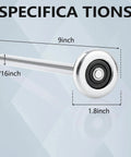 Diagram of Ten Pack Nine-Inch Long Stem Steel Garage Door Rollers, Commercial Grade Heavy-Duty Replacement For Two-Inch Track