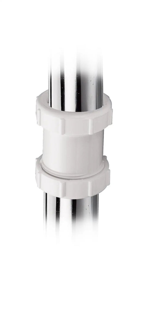 Straight Extension Trap Adapter For 1-1/2 In Or 1-1/4 Inlets And Outlets White Polypropylene Slip Joint Connection