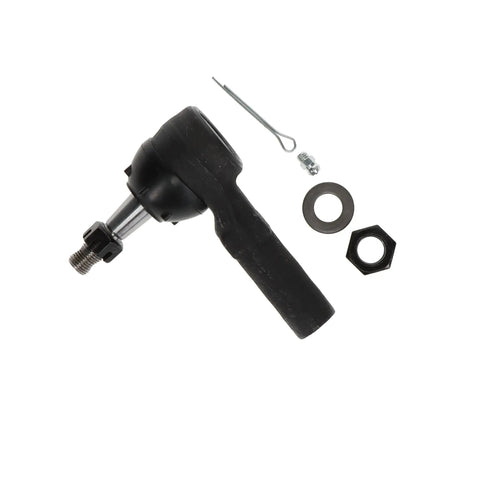 Outer Steering Tie Rod End Greaseable CNC Machined Pro Grade Part To Cut End Play And Slash Steering Torque For Most Vehicles Built To Last With Durable Fit For A Wide Vehicle Range And Easy Greaseable Lubrication. black tie rod end with cotter pin and hardware