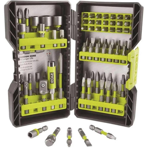 Pro-Grade Screwdriver And Drill Bit Kit Set 70-Piece All-Purpose Hardware Bits For Wood Metal And Plastic in open case