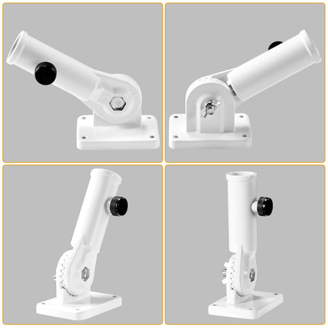Built Tough 1 Inch Flag Pole Wall Mount Bracket With Secure Hardware Kit 180 Adjustable Premium Aluminum outdoor view