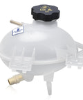 Front Engine Coolant Reservoir Radiator Expansion Tank With Cap Fits Jeep Compass Renegade And Fiat 500X detailed side view.