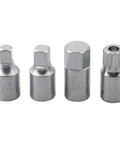 Three Eighths Inch Drive Gearbox Oil Drain Tool Set For M16 H17 S8 S10 Sump Drain Socket Wrench Kit, metal sockets