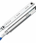 Heavy Duty Drawer Slides With Ball Bearing Rails, Smooth Full Extension, Cold Rolled Steel, Locking Mechanism For Furniture Storage Cabinets, 45CM, Silent Glide, Durable Hardware Upgrade shown open
