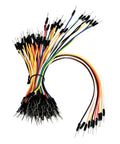 Bundle of colored jumper wires from All In One Arduino Starter Kit For DIY Makers With Three 830 Tie Point Breadboards 600 Resistors 200 LEDs
