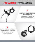 Components of Dope 26 Inch Front Wheel Electric Bike Conversion Kit 48V 1200W Hub Motor With Three Mode Controller