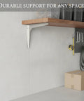 Beefy Stainless Steel Wall Shelf Support Bracket For Garage Closet And Workshop Storage Mounts Heavy Duty Rust Resistant
