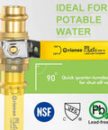 10 Pack 3/4-Inch Press X Press Propress Ball Valve Set With EPDM O-Ring Lead-Free Brass 1/4-Turn Full Port Shut Off