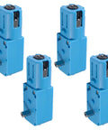 Pack of 4 blue metal gear motors for robotics projects
