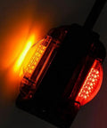 Two Piece 7 LED Fender Lights Kit For Trailers Prewired Dual Side Assembly Red Amber Turn Signals Waterproof Trailer Marker