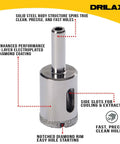 Five Eighth Inch Diamond Drill Bit For Glass Tile Ceramic Porcelain And Granite Countertops A Pro Grade Hole Saw