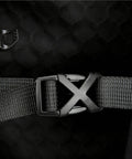Close-up of adjustable strap buckle on Hydration Pack For Hiking And Snowboarding With 5L Capacity.