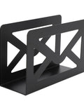 Storage Letters Sorter With Cutout Envelope Design For Home Office Desk Organization, Metal Mail Holder Organizer For Letters