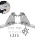 Heavy Duty Refrigerator Door Hinge Kit Zinc Alloy Four Pack For Busy Commercial Kitchens With Corrosion Resistance 8mm Axle For Freezer And Fridge Doors Low Noise Operation And Easy Maintenance installed on fridge door