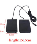 Roll Up Drum Pedal Replacement For Electronic Drum Practice Pads With 61.6 Inch Cable, Ultra Stable Anti Slip Foot Pedal
