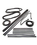 Jeep Wrangler 1987-1995 Weatherstrip Kit 13 piece complete set for doors, windows, and tailgate. OEM grade quality seals.