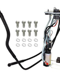 Fuel Pump Module Assembly Direct Fit Replacement For 2001 2002 Toyota 4Runner V6 3.4L with bolts and hoses, side view