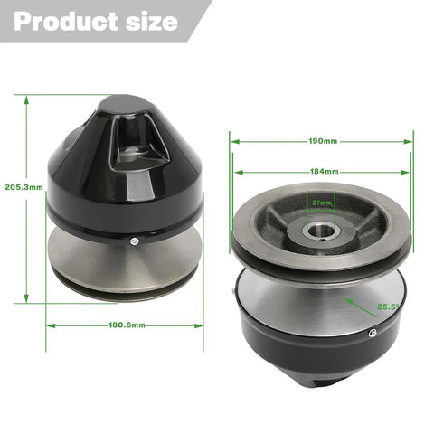 Primary Drive Clutch For EZGO Marathon 2 Cycle Gas Golf Cart 1976 1988 OEM 23192 G1 Replacement Bolt On Aluminum Durable High Quality Direct Fit Sturdy Alloy Cast For Longevity And Heat Dissipation, 205.3mm size