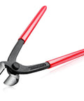 10 Inch Ear Clamp Pliers with Chrome Vanadium Steel Crimper Tool and Red Ergonomic Handle for Pipe Hose Clamps