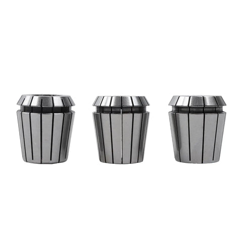 Three ER40 collets from 17-Piece NMTB30 ER40 Collet Set For CNC Milling And Turning Machines, high precision 0.0005 inch tolerance
