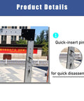 Portable Aluminum Gantry Crane Featuring Adjustable Beam Spanning 8.7 To 13.6 Ft, Boasts 4409 Pound Capacity, quick-insert pin detail.