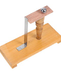 Easy To Use Pendulum Inertia Demonstrator For Physics Labs with wooden base and metal arm, ideal for oscillation experiments.