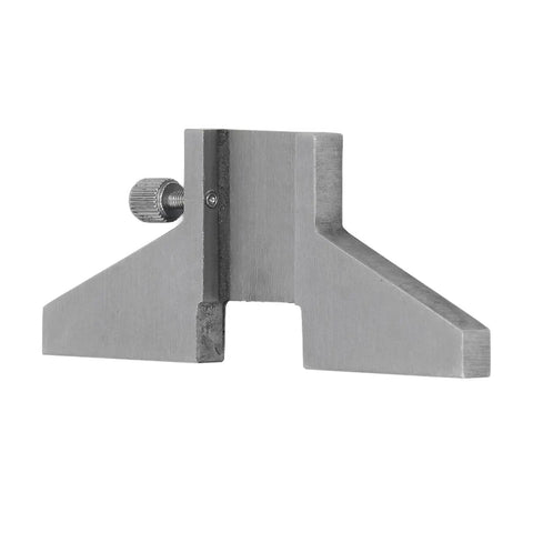 Beefy Depth Gauge Base For Dial And Vernier Calipers With T Bar Attachment, Rock Solid Stainless And Carbon Steel Build, Side View