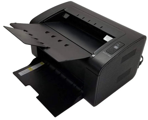 High Performance Wireless Monochrome Printer With Mobile Printing And Home Office Setup showing top view with open paper tray.