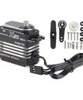 Bad Boy Rc Digital Servo 50kg Torque Heavy Duty Full Metal Cnc Gears Aluminum Alloy Motor Build For Rc Cars Robots Boats with accessories.