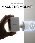 Piece Of Cake Setup Brings You Crisp 2K Wireless Security Coverage With Quick Stick Magnetic Mount, Wifi 6 Dual Band, Full Color Night Vision, IP66 Weatherproof Build, Straight Shooter Two Way Audio, Snappy Motion Alerts, And Long Haul Battery mounted easily using magnetic mount.