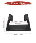 4-Pack 71mm Patio Furniture Clips For Modular Sectional Couches, No-Fuss Fixed Connection Fasteners product size diagram