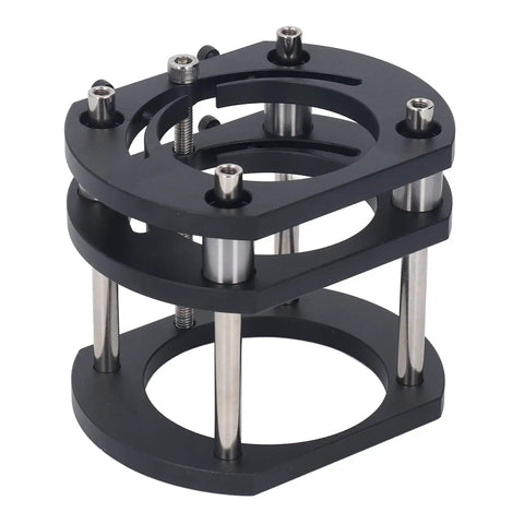 Router Lift Table With 54mm Capacity And 4 Jaw Metal Milling Lift System For Woodworking Beefy Aluminum Alloy Build 64 To 66mm Clamping Diameter Height Adjustable With Crank Handle, top view