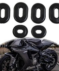 Rubber Side Cover Grommet Kit For CB CL SL XL CT TL Series Motorcycles With Durable Rubber Grommets For Easy Side Cover Removal And Secure Fit Compatible With 100 125 200 350 500 Models, 6 black rubber grommets