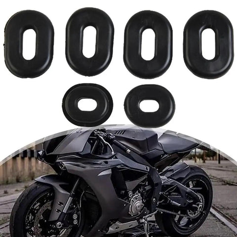 Rubber Side Cover Grommet Kit For CB CL SL XL CT TL Series Motorcycles With Durable Rubber Grommets For Easy Side Cover Removal And Secure Fit Compatible With 100 125 200 350 500 Models, 6 black rubber grommets