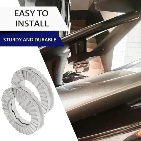 Heavy Duty M6 Wedge Lock Washers Built From Top Shelf 304 Stainless Steel To Bolt Things Down Tight With Corrosion Resistant Properties And A Badass 20 Piece Kit on installation.