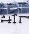 M3 Self Tapping Wood Screws Set, Zinc Plated Carbon Steel Pan Head Phillips Screws For Wood Plastic And Soft Metal, 520 Pieces