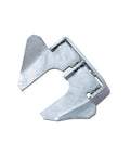 Wall Mount Butterfly Gate Latch for 1-3/8 to 1-5/8 Inch Frames, gate fork lock with padlock hole, galvanized steel hardware