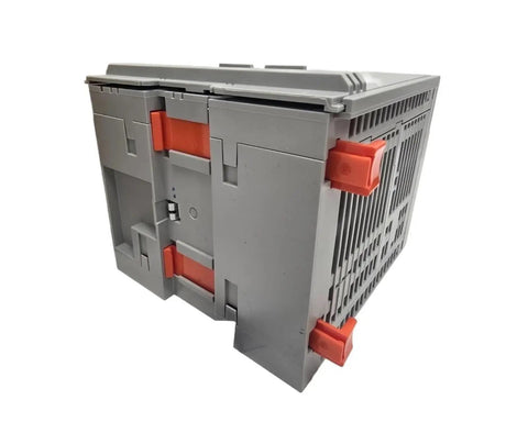 Side view of 5069-L306ERM PLC Module with 600 KB memory, showing rugged compact design and Ethernet motion controller features.
