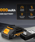20V 2000mAh battery and charger for Cordless Impact Wrench Half Inch Drive With Brushless Motor, 20V, 406 Nm Torque, 4.0Ah Battery